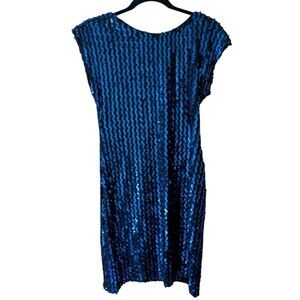 Glenrob Vintage Sequin Disco Glam 80s Retro Club Dress Size 10
